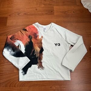 Y-3 Women’s Cropped cutout stretch-jersey tennis top